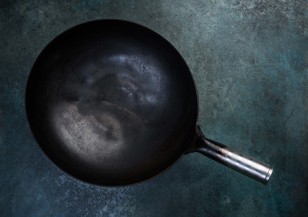 Traditional carbon steel wok